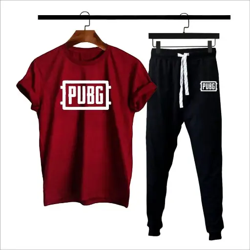 2 pcs Men's PUBG Printed Track Suit.